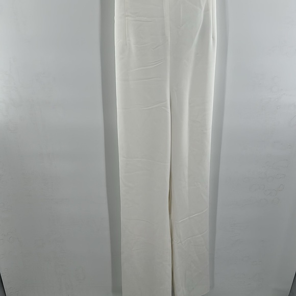ML Monique Lhuillier X BHLDN Ada Ruffle White Jumpsuit 12 NWT - Picture 4 of 9